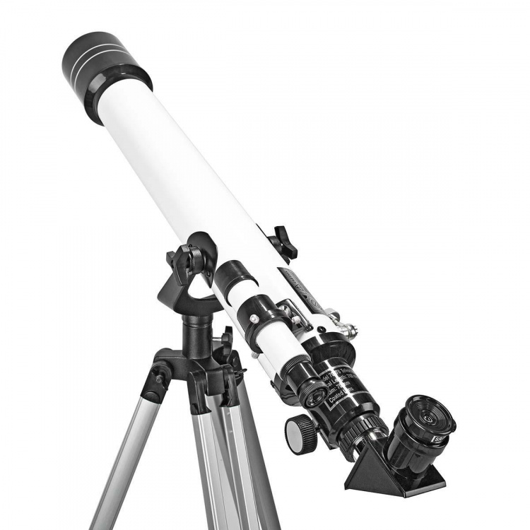 Nedis Kaukoputki | Aukko: 70 mm | Polttoväli: 700 mm | Finderscope: 5 x 24 | Maksimi työkorkeus: 125 cm | Tripod | Musta / Valkoinen
