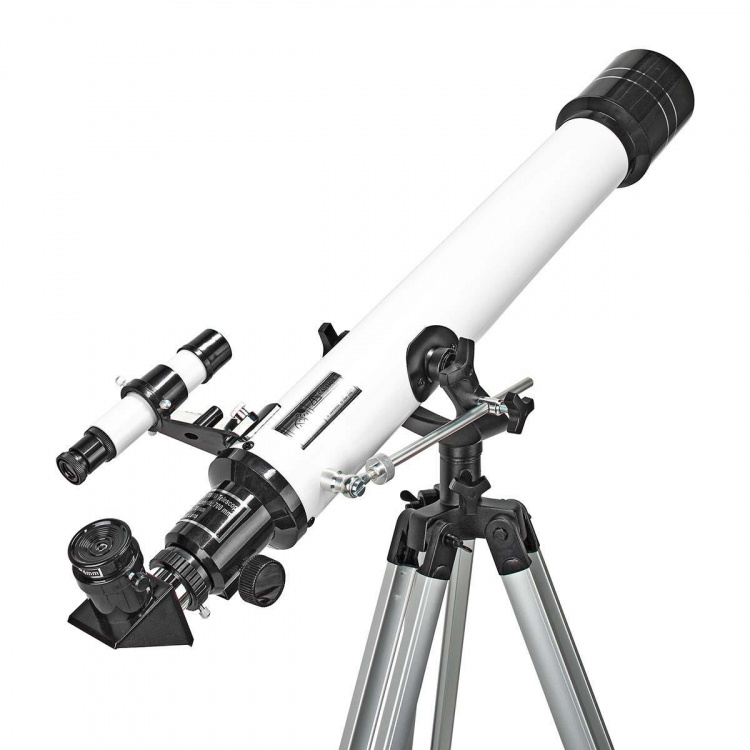 Nedis Kaukoputki | Aukko: 70 mm | Polttoväli: 700 mm | Finderscope: 5 x 24 | Maksimi työkorkeus: 125 cm | Tripod | Musta / Valkoinen