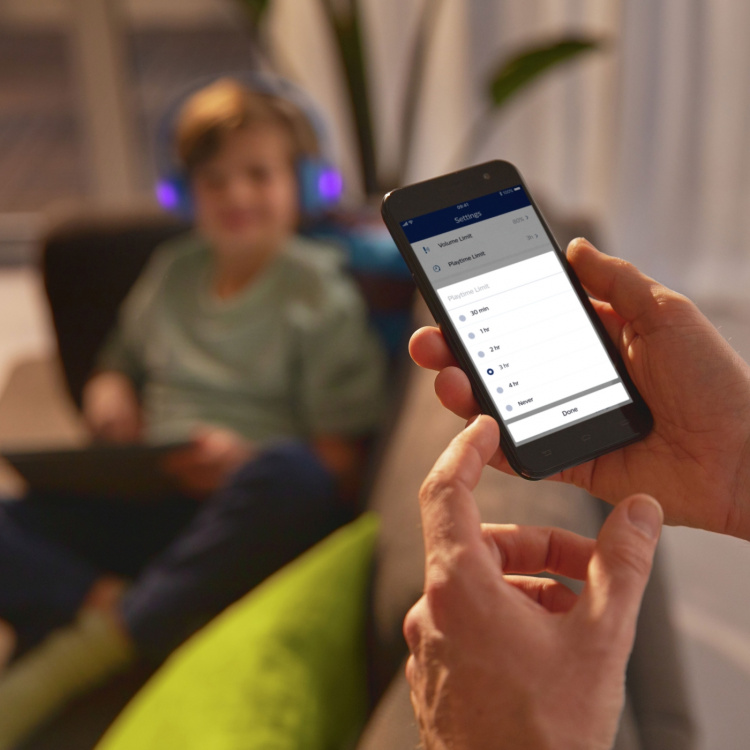 Philips Trådlösa On-ear-hörlurar för barn Blå