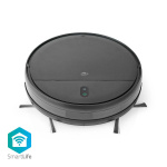 Nedis SmartLife Robot Pölynimuri | Satunnainen | Wi-Fi | Keräyssäiliön tilavuus: 0.2 l | Automaattinen lataus | Maksimi käyttöaika: 1.8 tuntia | Musta | Android™ / IOS