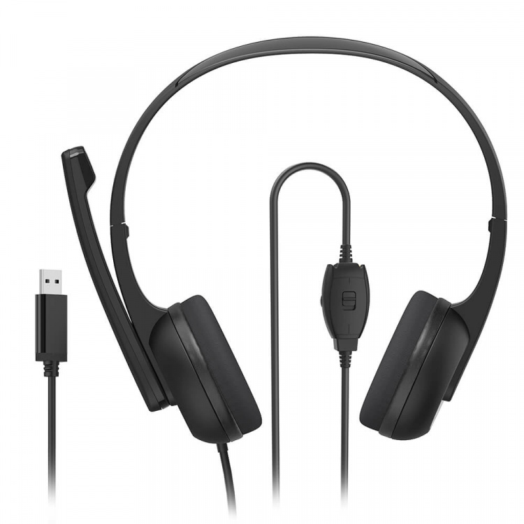 Hama Headset PC Office Stereo On-Ear HS-USB250 V2 Black Hama Headset PC Office Stereo On-Ear HS-USB250 V2 Black