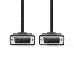 Nedis DVI-kaapeli | DVI-D 24+1-Pin Uros | DVI-D 24+1-Pin Uros | 2560x1600 | Niklattu | 2.00 m | Suora | PVC | Musta | Laatikko Nedis DVI-kaapeli | DVI-D 24+1-Pin Uros | DVI-D 24+1-Pin Uros | 2560x1600 | Niklattu | 2.00 m | Suora | PVC | Musta | Laatikko