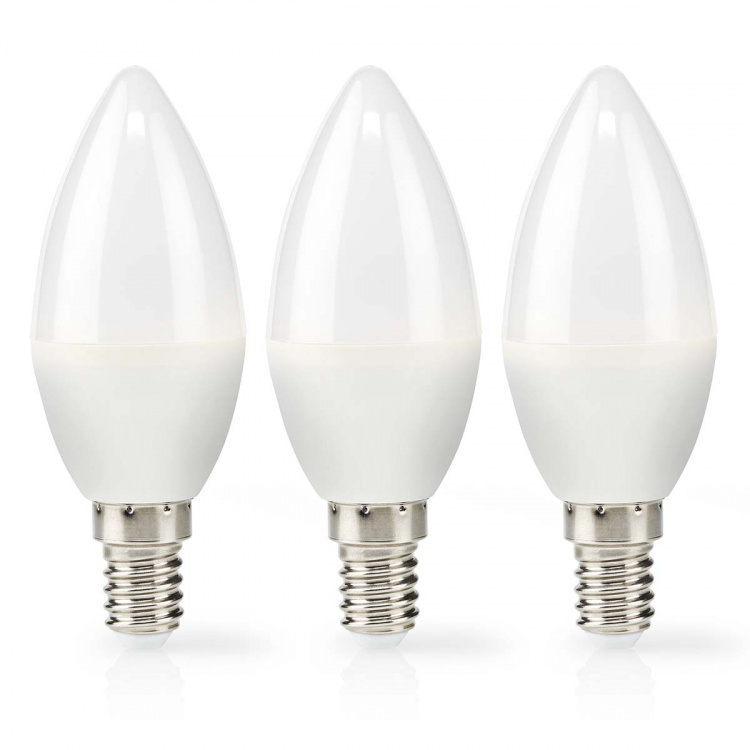 Nedis LED Lamppu E14 | Kynttilä | 2.8 W | 250 lm | 2700 K | Lämmin Valkoinen | Huurrettu | 3 kpl Nedis LED Lamppu E14 | Kynttilä | 2.8 W | 250 lm | 2700 K | Lämmin Valkoinen | Huurrettu | 3 kpl