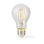 Nedis LED Filamenttilamppu E27 | A60 | 8 W | 1055 lm | 2700 K | Lämmin Valkoinen | Retrotyylinen | 1 kpl Nedis LED Filamenttilamppu E27 | A60 | 8 W | 1055 lm | 2700 K | Lämmin Valkoinen | Retrotyylinen | 1 kpl