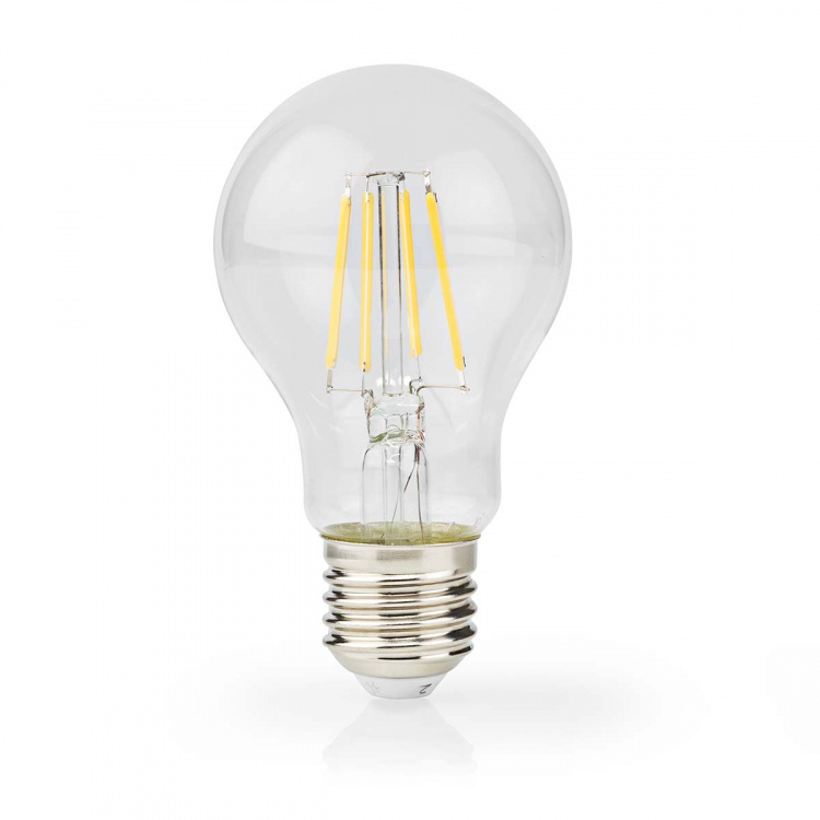 Nedis LED Filamenttilamppu E27 | A60 | 8 W | 1055 lm | 2700 K | Lämmin Valkoinen | Retrotyylinen | 1 kpl Nedis LED Filamenttilamppu E27 | A60 | 8 W | 1055 lm | 2700 K | Lämmin Valkoinen | Retrotyylinen | 1 kpl