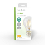 Nedis LED Filamenttilamppu E27 | A60 | 8 W | 1055 lm | 2700 K | Lämmin Valkoinen | Retrotyylinen | 1 kpl Nedis LED Filamenttilamppu E27 | A60 | 8 W | 1055 lm | 2700 K | Lämmin Valkoinen | Retrotyylinen | 1 kpl