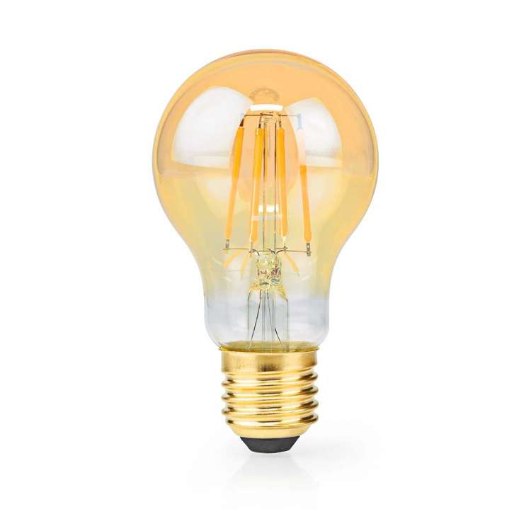 Nedis LED Filamenttilamppu E27 | A60 | 4.9 W | 470 lm | 2100 K | Himmennettävä | Erittäin lämmin valkoinen | Retrotyylinen | 1 kpl