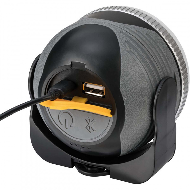Brennenstuhl Ladattava LED-ulkovalolamppu OLI 310 AB Bluetooth®-kaiuttimella (Retkivalaisin magneetilla ja koukulla / Caravan Lamp ulkokäyttöön kaiuttimella 1x 3W, ladattava ja sis. USB-virtapankin)