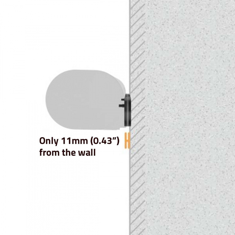 Nedis Soundbar-teline | Sopii käytettäväksi: Sonos® Arc™ | Seinä | 10 kg | Kiinteä | ABS-Muovi / Teräs | Musta