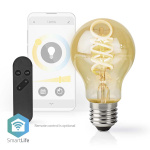 Nedis SmartLife LED Filamenttilamppu | E27 | 360 lm | 4.90 W | Lämpimästä kylmään valkoiseen | 1800 - 6500 K | Lasi | Android™ / IOS | polttimo | 1 kpl Nedis SmartLife LED Filamenttilamppu | E27 | 360 lm | 4.90 W | Lämpimästä kylmään valkoiseen | 1800 - 6500 K | Lasi | Android™ / IOS | polttimo | 1 kpl