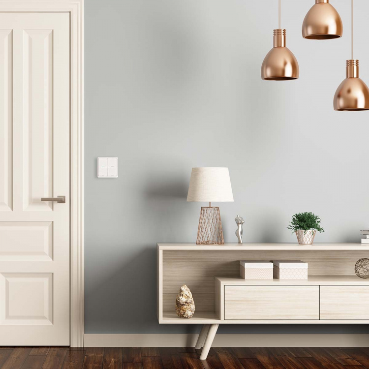 Nedis SmartLife Seinäkytkin | Seinäkiinnitys | Android™ / IOS | Muovi | Valkoinen