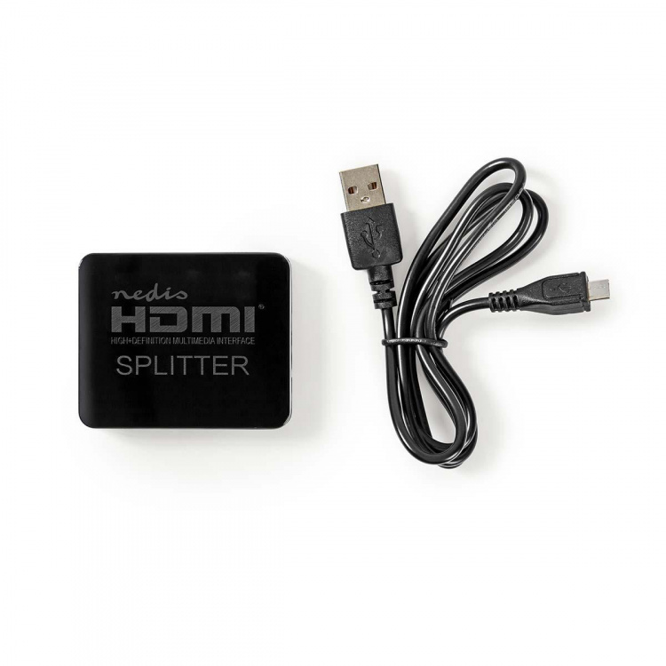 Nedis HDMI ™ Jakaja | 2-Porttinen port(s) | 2x HDMI™ Output | 4K@30Hz | 2.25 Gbps | ABS-Muovi / PVC | Musta Nedis HDMI ™ Jakaja | 2-Porttinen port(s) | 2x HDMI™ Output | 4K@30Hz | 2.25 Gbps | ABS-Muovi / PVC | Musta