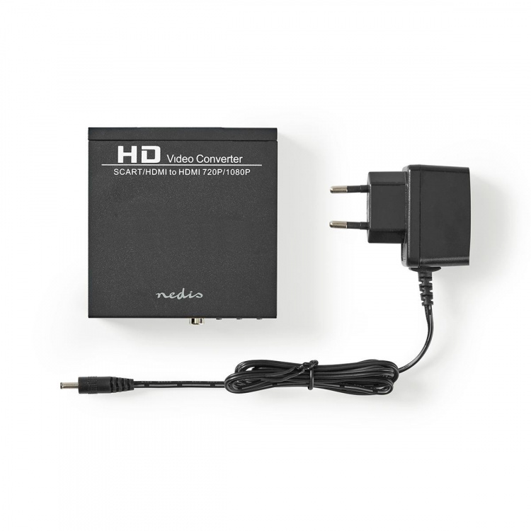 Nedis HDMI ™ Muunnin | SCART Female | 1x 3.5 mm sound out / 1x Digital Audio / 1x HDMI™ Output | Yksisuuntainen | 1080p | 1.65 Gbps | Alumiini | Antrasiitti Nedis HDMI ™ Muunnin | SCART Female | 1x 3.5 mm sound out / 1x Digital Audio / 1x HDMI™ Output | Yksisuuntainen | 1080p | 1.65 Gbps | Alumiini | Antrasiitti