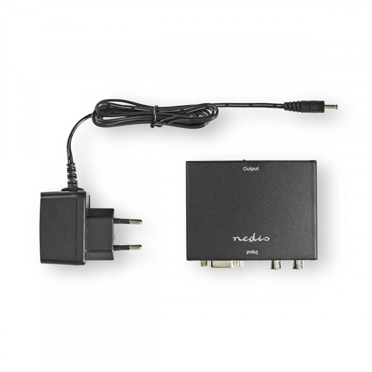 Nedis HDMI ™ Muunnin | VGA Female / 2x RCA Male | 1x HDMI™ Output | Yksisuuntainen | 1080p | 1.65 Gbps | Alumiini | Antrasiitti Nedis HDMI ™ Muunnin | VGA Female / 2x RCA Male | 1x HDMI™ Output | Yksisuuntainen | 1080p | 1.65 Gbps | Alumiini | Antrasiitti