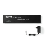 Nedis HDMI ™ Jakaja | 16 port(s) | USB-A Female / 16x HDMI™ Output | 4K@60Hz | 18 Gbps | Metalli | Antrasiitti Nedis HDMI ™ Jakaja | 16 port(s) | USB-A Female / 16x HDMI™ Output | 4K@60Hz | 18 Gbps | Metalli | Antrasiitti