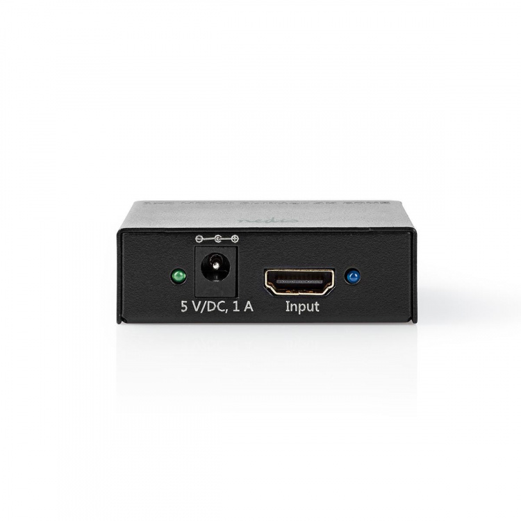 Nedis HDMI ™ Jakaja | 2-Porttinen port(s) | 2x HDMI™ Output | 4K@60Hz | 18 Gbps | Metalli | Antrasiitti