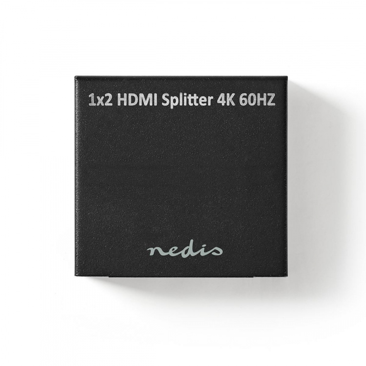 Nedis HDMI ™ Jakaja | 2-Porttinen port(s) | 2x HDMI™ Output | 4K@60Hz | 18 Gbps | Metalli | Antrasiitti