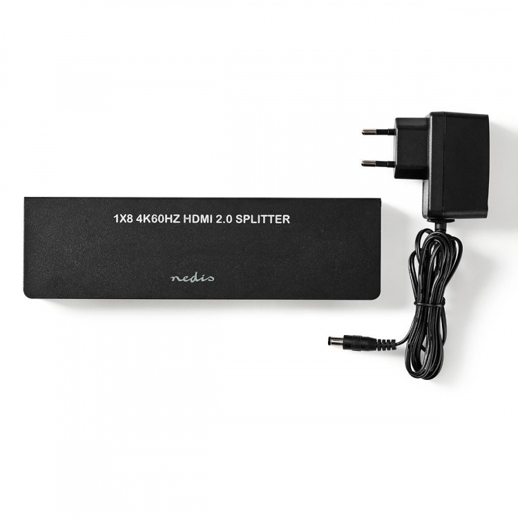 Nedis HDMI ™ Jakaja | 8-Porttinen port(s) | 8x HDMI™ Output | 4K@60Hz | 18 Gbps | Metalli | Antrasiitti Nedis HDMI ™ Jakaja | 8-Porttinen port(s) | 8x HDMI™ Output | 4K@60Hz | 18 Gbps | Metalli | Antrasiitti