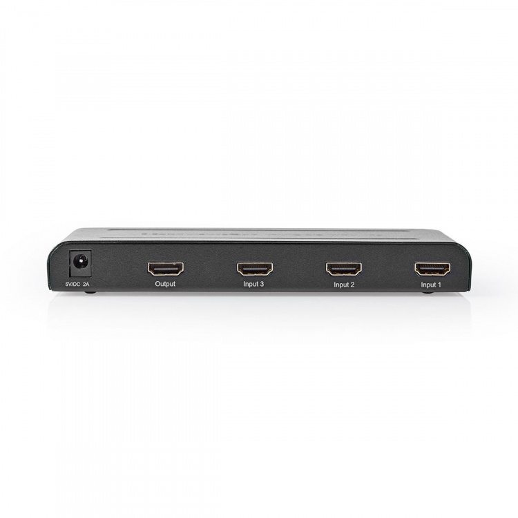 Nedis HDMI ™ Kytkin | 3-Porttinen port(s) | 3x HDMI™ Input | 1x HDMI™ Output | 4K@60Hz | 18 Gbps | Kauko-ohjattu | Metalli | Antrasiitti Nedis HDMI ™ Kytkin | 3-Porttinen port(s) | 3x HDMI™ Input | 1x HDMI™ Output | 4K@60Hz | 18 Gbps | Kauko-ohjattu | Metalli | Antrasiitti