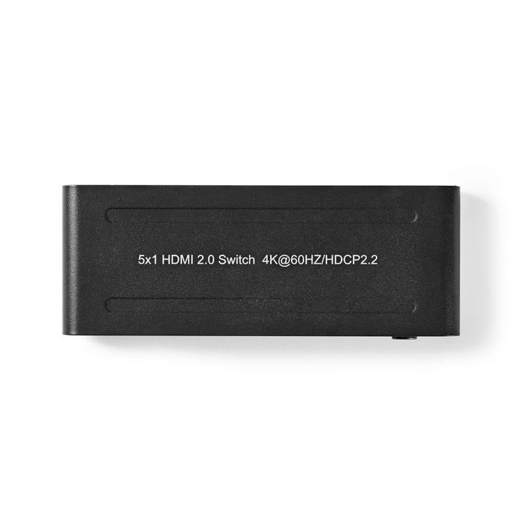 Nedis HDMI ™ Kytkin | 5-Porttinen port(s) | 5x HDMI™ Input | 1x HDMI™ Output | 4K@60Hz | 18 Gbps | Kauko-ohjattu | Metalli | Antrasiitti Nedis HDMI ™ Kytkin | 5-Porttinen port(s) | 5x HDMI™ Input | 1x HDMI™ Output | 4K@60Hz | 18 Gbps | Kauko-ohjattu | Metalli | Antrasiitti