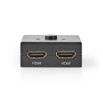 Nedis HDMI ™ Kytkin | 3-Porttinen port(s) | 1x HDMI™ Input / 2x HDMI™ Input | 1x HDMI™ Output / 2x HDMI™ Output | 4K@60Hz | 6 Gbps | Metalli | Antrasiitti Nedis HDMI ™ Kytkin | 3-Porttinen port(s) | 1x HDMI™ Input / 2x HDMI™ Input | 1x HDMI™ Output / 2x HDMI™ Output | 4K@60Hz | 6 Gbps | Metalli | Antrasiitti