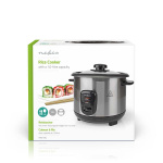 Nedis Riisinkeitin | 1 l | 400 W | Tarttumaton pinnoite | Irrotettava kulho | Automaattinen sammutus