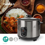 Nedis Riisinkeitin | 1.5 l | 500 W | Tarttumaton pinnoite | Irrotettava kulho | Automaattinen sammutus Nedis Riisinkeitin | 1.5 l | 500 W | Tarttumaton pinnoite | Irrotettava kulho | Automaattinen sammutus