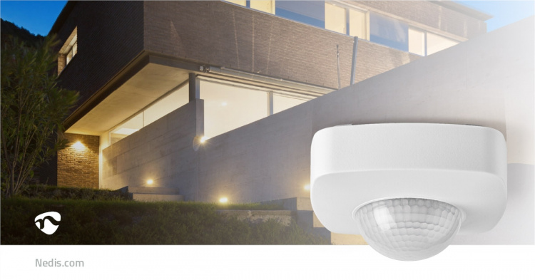 Nedis Liiketunnistin | Sisä-ja Ulkotiloihin | 3-Wire | Tyyppi F (CEE 7/7) | 360 ° | 5 - 300 W | 300 W | 1200 W | 3 - 2000 Lux | Anturitekniikka: PIR | Anturi ulottuvilla: 2.0 - 8.0 m Nedis Liiketunnistin | Sisä-ja Ulkotiloihin | 3-Wire | Tyyppi F (CEE 7/7) | 360 ° | 5 - 300 W | 300 W | 1200 W | 3 - 2000 Lux | Anturitekniikka: PIR | Anturi ulottuvilla: 2.0 - 8.0 m