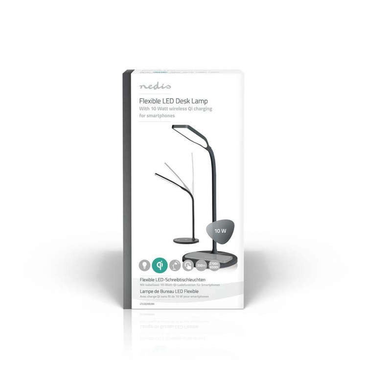 Nedis LED-Pöytävalaisin Langattomalla Latauksella | Himmennin | LED / Qi | 10 W | Himmennyksellä | Kylmä Valkoinen / Lämmin Valkoinen / Luonnonvalkoinen | 2700 - 6500 K Nedis LED-Pöytävalaisin Langattomalla Latauksella | Himmennin | LED / Qi | 10 W | Himmennyksellä | Kylmä Valkoinen / Lämmin Valkoinen / Luonnonvalkoinen | 2700 - 6500 K