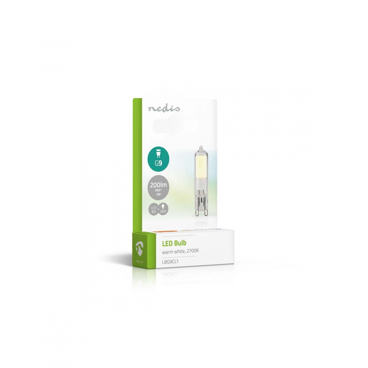Nedis LED G9 | 2 W | 200 lm | 2700 K | Lämmin Valkoinen | Pakkauksessa olevien lamppujen määrä: 1 kpl