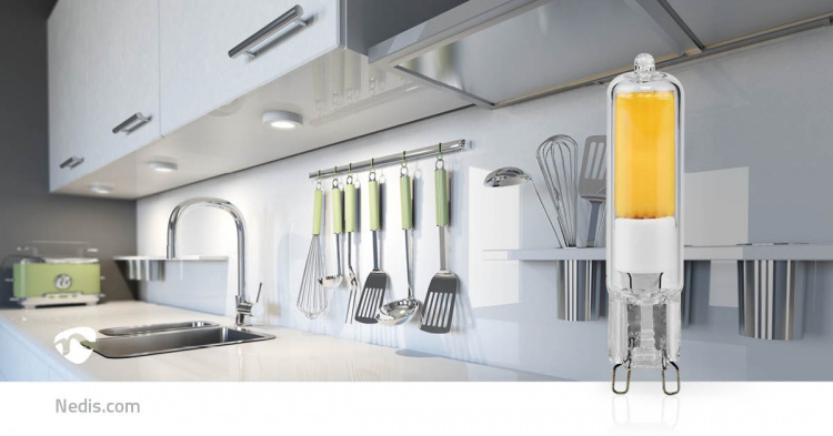 Nedis LED G9 | 4 W | 400 lm | 2700 K | Lämmin Valkoinen | Pakkauksessa olevien lamppujen määrä: 1 kpl