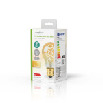 Nedis LED Filamenttilamppu E27 | A60 | 3.8 W | 250 lm | 2100 K | Himmennettävä | Erittäin lämmin valkoinen | Retrotyylinen | 1 kpl