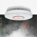 Nedis Smoke & Häkävaroitin | Paristokäyttöinen | Pariston ikä jopa: 10 Vuotta | EN 14604 | Testipainikkeella | 85 dB | ABS-Muovi | Valkoinen