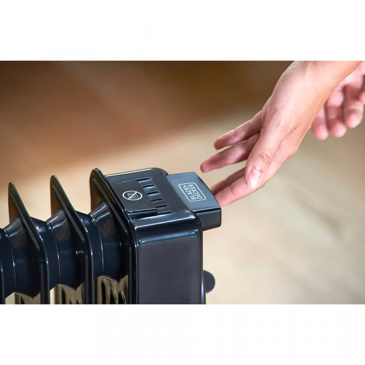 BLACK+DECKER Oil Heater 2000W Black BLACK+DECKER Oil Heater 2000W Black