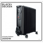 BLACK+DECKER Oil Heater 2000W Black BLACK+DECKER Oil Heater 2000W Black