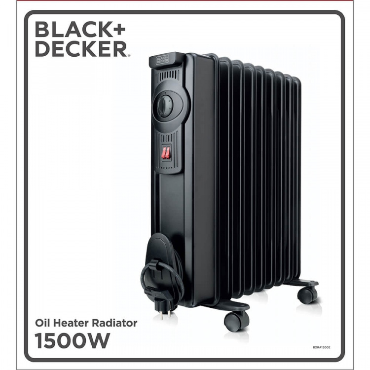 BLACK+DECKER Lämpöpatteri 1500W Musta BLACK+DECKER Lämpöpatteri 1500W Musta