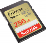 SANDISK SDXC Extreme 256GB 180MB/s UHS-I C10 V30 U3 SANDISK SDXC Extreme 256GB 180MB/s UHS-I C10 V30 U3
