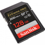 SANDISK SDXC Extreme Pro 128GB 200MB/s UHS-I C10 V30 U3