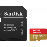 MicroSDXC Extreme 64GB -sovitin 170MB/s A2 C10 V30