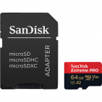 SANDISK MicroSDXC Extreme Pro 64GB 200MB/s A2 C10 V30 UHS-I