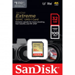 SanDisk SDHC Extreme 32GB 100MB/s UHS-I C10 V30 U3 SDHC Extreme 32GB 100MB/s UHS-I C10 V30 U3