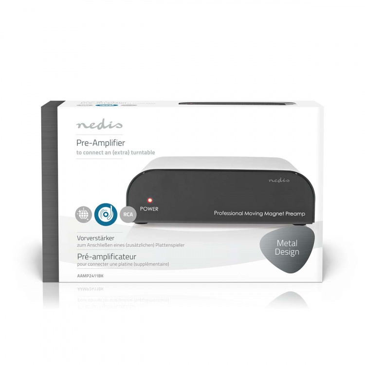 Nedis Esivahvistin | Audio- / video- / datayhteyksien syöttö: 1x RCA | Audio- / video- / datayhteyksien ulostulo: 1x RCA | 2 Kanavaa | Levysoitin / Phono | Automaattinen | Musta Nedis Esivahvistin | Audio- / video- / datayhteyksien syöttö: 1x RCA | Audio- / video- / datayhteyksien ulostulo: 1x RCA | 2 Kanavaa | Levysoitin / Phono | Automaattinen | Musta