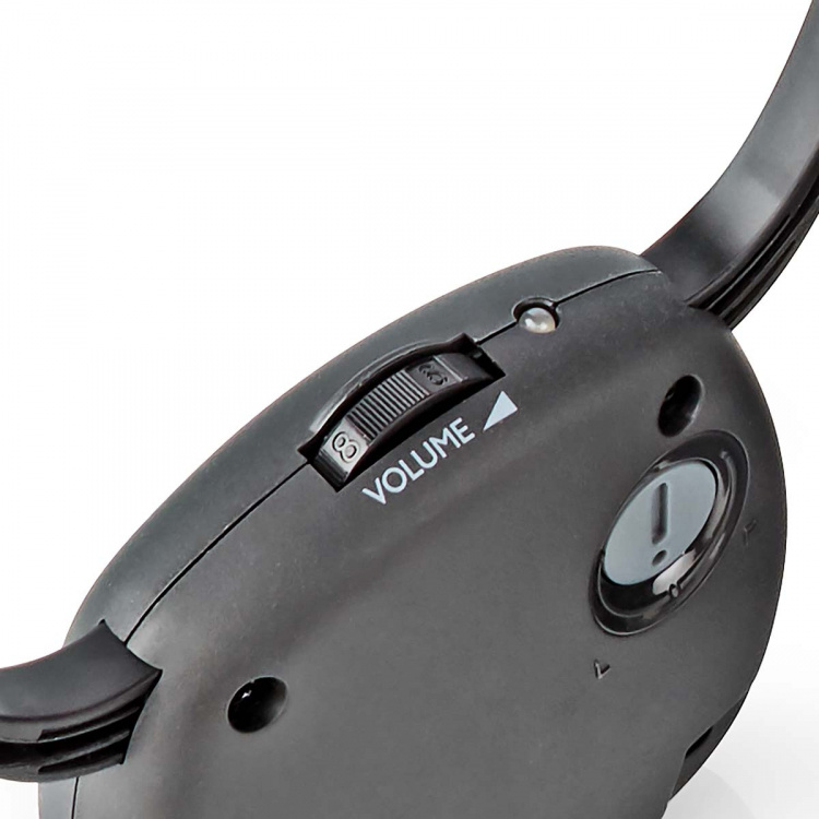 Nedis Langattomat TV-kuulokkeet | RF | In-Ear-Kuulokkeet | Suurin akun toistoaika: 7 tuntia | 25 m | Digitaalinen Audio | Lataustelakka | Tasapainon hallinta | Kuulovammaisten tuki | Musta