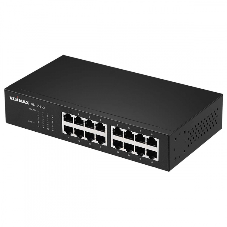 Edimax 16-porttinen Gigabit Switch musta Edimax 16-porttinen Gigabit Switch musta