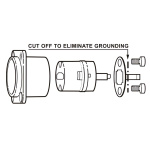 Neutrik HDMI 1.3 läpisyöttö adapteri D-form kotelo