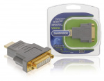 Bandridge High Speed HDMI Sovitin HDMI-Liitin - DVI-D 24 + 1-Pin Naaras Harmaa