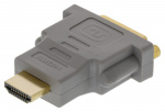 Bandridge High Speed HDMI Sovitin HDMI-Liitin - DVI-D 24 + 1-Pin Naaras Harmaa