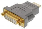 Bandridge High Speed HDMI Sovitin HDMI-Liitin - DVI-D 24 + 1-Pin Naaras Harmaa