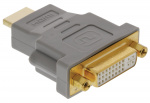 Bandridge High Speed HDMI Sovitin HDMI-Liitin - DVI-D 24 + 1-Pin Naaras Harmaa