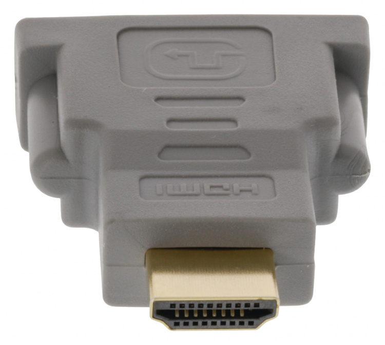 Bandridge High Speed HDMI Sovitin HDMI-Liitin - DVI-D 24 + 1-Pin Naaras Harmaa